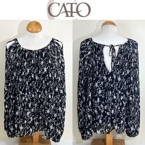 Cato Women’s Cold Shoulder Long Sleeve Blouse